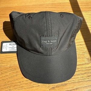 Rag & Bone Black Addison Baseball Cap